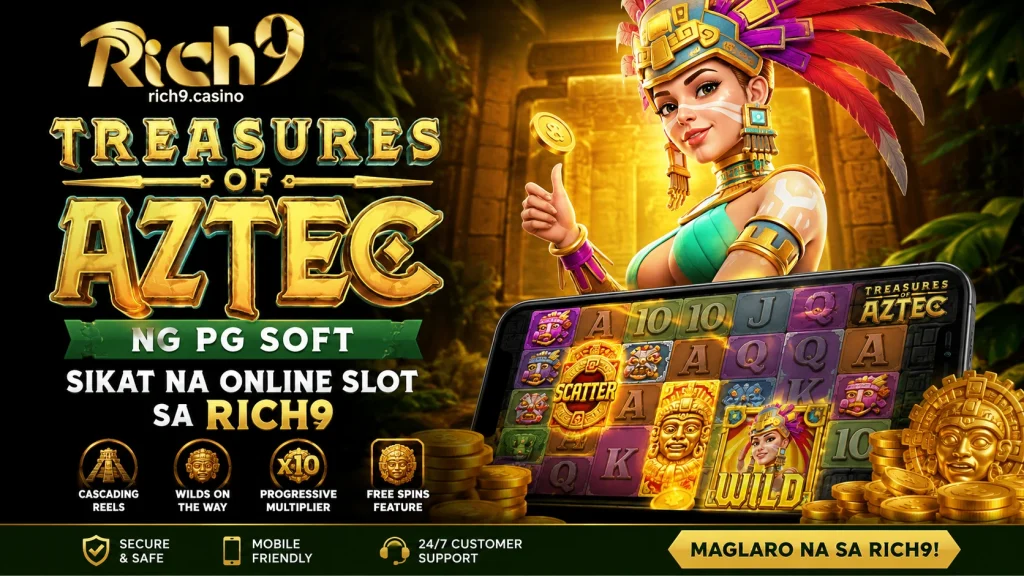 Treasures of Aztec ng PG Soft, Sikat na Online Slot sa Rich9