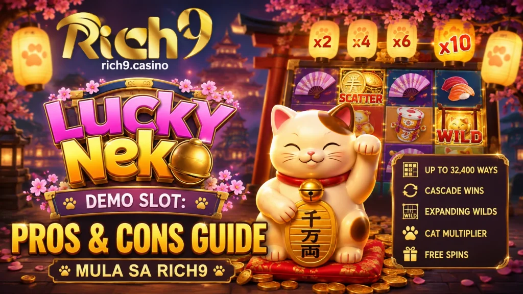Lucky Neko Demo Slot: Pros & Cons Guide Mula sa Rich9